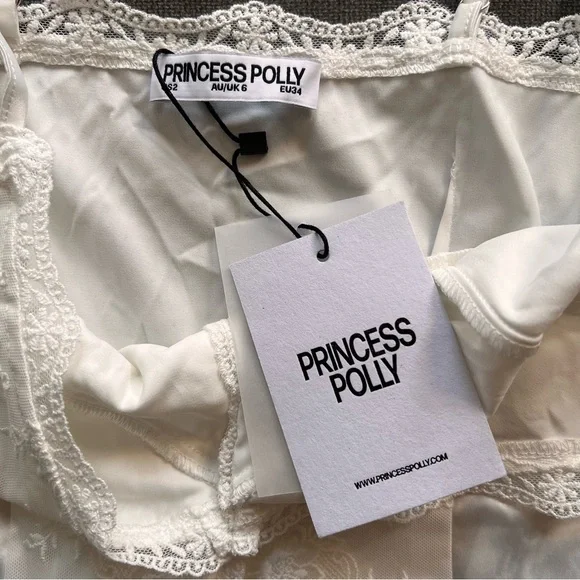 NWT Princess Polly Juliana Top White 2 - Picture 3 of 6